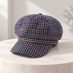 Mirelle Plaid Knit Beret