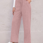Zeagoo Drawstring Long Pants with Pockets