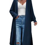 Zeagoo Women's 2023 Fall Winter Oversized Cardigan Long Sleeve Split Open Front Sweater Chunky Knit Long Duster