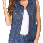 Zeagoo Women's Denim Vest Jean Vest