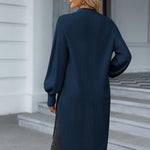 Zeagoo Women's 2023 Fall Winter Oversized Cardigan Long Sleeve Split Open Front Sweater Chunky Knit Long Duster