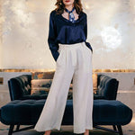 Satin Silk Button Down Shirts - Zeagoo (Us Only)