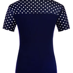 Zeagoo Women's Casual Tie Neck Tunic Blouse Tops