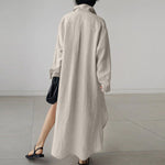 Oversized Linen Shirt Dress  | Lightweight & Breathable