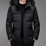Elegant Hooded Down Coat