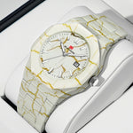 Marceau Marble Dial Watch