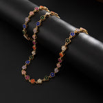 Floral Link Chain Set