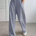 Emera | Relaxed Striped Trousers