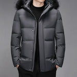 Elegant Hooded Down Coat