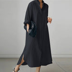 Oversized Linen Shirt Dress  | Lightweight & Breathable