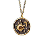 Boho Sun Moon Necklace