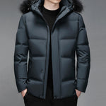 Elegant Hooded Down Coat