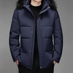 Elegant Hooded Down Coat