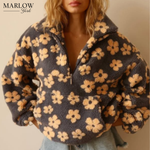 The Marlow Bloom – Floral Sherpa Fleece