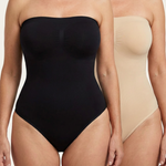 Marlow Strapless Bodysuit (Set of 2 / Black & Nude included)