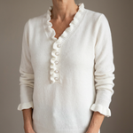 Marlow | Knotted blouse with ruffles