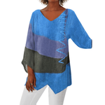 Sylvia | Geometric Colour Block Blouse