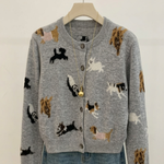 Winnie | The Embroidered Dog Cardigan