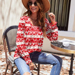 Zeagoo Long Sleeve Shirts Square Neck Pleated Tunic Tops