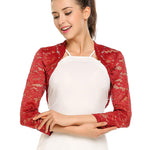 Zeagoo Women's Bolero Shrugs Crochet Lace Open Cardigan