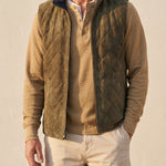 Giorgio Suede Quilted Vest