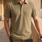 Emilio Cotton-Blend Textured Polo