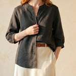 Giulia Cotton-Linen Blouse