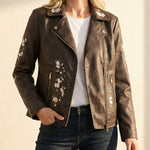 Isabella Vegan Leather Jacket