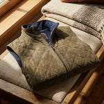 Giorgio Suede Quilted Vest