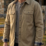 Raffaele Cotton Blend Utility Shirt