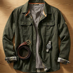 Raffaele Cotton Blend Utility Shirt