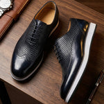 Emilio Cowhide Lace-Up Shoe