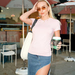 Zeagoo Short Sleeve Stretchy Bodycon Basic Tee Tops