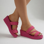 Sorrel | The Woven Wedge Mule
