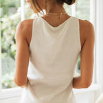 Charlotte Young | Beige Linen Two-Piece Set For Women