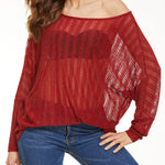 Long Sleeve Mesh Sheer Shirt - Zeagoo (Us Only)