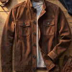 Vincenzo Suede Shirt Jacket