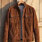 Vincenzo Suede Shirt Jacket