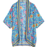 Floral Printed Batwing Cardigan - Zeagoo (Us Only)
