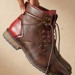 Tiberio Structured Leather Boot