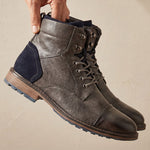 Tiberio Structured Leather Boot