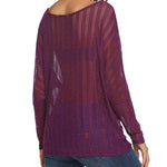 Long Sleeve Mesh Sheer Shirt - Zeagoo (Us Only)