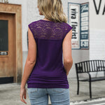 Ruched Cowl Neck Tank Tops - Zeagoo (Us Only)