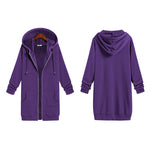 Fleece Hoodies Tunic Long Hoodie Jacket - Zeagoo (Us Only)