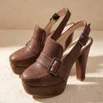 Teodora Platform Slingback Loafers
