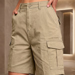 Clara Cotton Blend Cargo Shorts