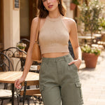 Clara Cotton Blend Cargo Shorts