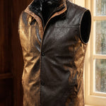 Julian Faux Leather Vest