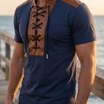 Renzo Lace-Up T-Shirt
