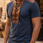 Renzo Lace-Up T-Shirt